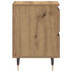 Tables de chevet vidaXL 2 Pièces Chêne Artisan 40x35x50 cm Bois d'ingénierie