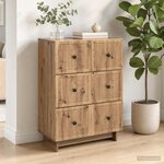 vidaXL Armoire à tiroirs 66 x 34 5 x 90 cm Bois d'ingénierie