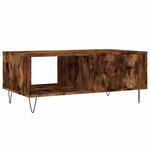 vidaXL Table basse Chêne fumé 90x50x36 5 cm Bois d'ingénierie