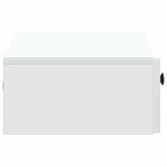 vidaXL Table d'appoint murale Blanc 59 x 34 5 x 17 cm