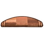 vidaXL Tapis d'escalier autoadhésifs 5 Pièces 65x21x4 cm Marron
