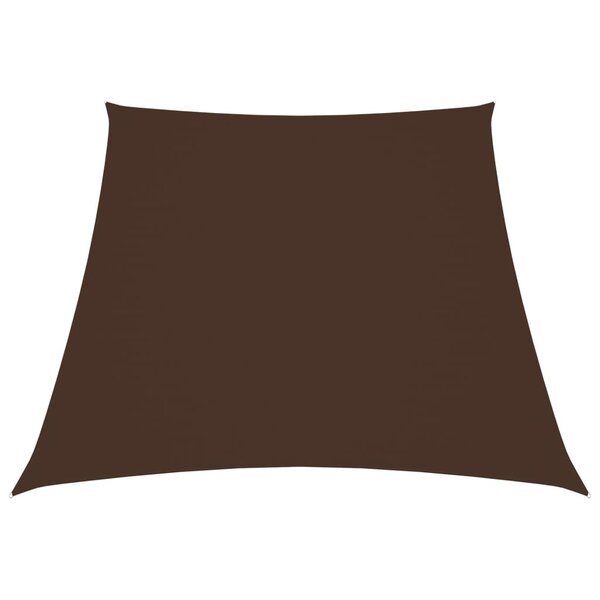 vidaXL Voile de parasol Tissu Oxford trapèze 2/4x3 m Marron