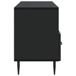 vidaXL Meuble TV avec tiroir Noir 102 x 34 5 x 50 cm Bois d'ingénierie