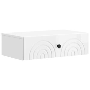 vidaXL Table d'appoint murale 59 x 34 5 x 17 cm Bois d'ingénierie