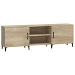 vidaXL Meuble TV chêne sonoma 150x30x50 cm bois d'ingénierie
