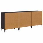 vidaXL Buffets 3 Pièces Chêne noir 60 x 35 x 70 cm Bois d'ingénierie