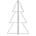 vidaXL Arbre de Noël cône 200 LED d'intérieur/d'extérieur 98x150 cm