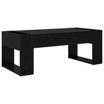 vidaXL Table basse Chêne noir 110 x 50 x 41 cm Bois d'ingénierie