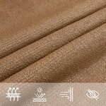 vidaXL Voile d'ombrage 160 g/m² Taupe 2 5x3 m PEHD
