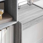 vidaXL Bureau Sonoma gris 100 x 40 x 76 cm Bois d'ingénierie
