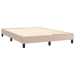vidaXL Cadre de lit Cappuccino 140x200 cm Similicuir