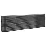 vidaXL Lit surélevé de jardin Acier enduit de poudre Anthracite