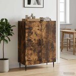 vidaXL Buffet Chêne fumé 66 x 34 5 x 89 5 cm Bois d'ingénierie