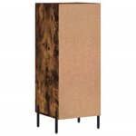 vidaXL Buffet Chêne fumé 34 5x34x90 cm Bois d'ingénierie
