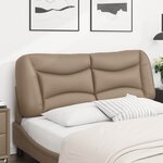 vidaXL Coussin de tête de lit Hvar cappuccino 120 cm similicuir