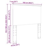 vidaXL Tête de lit Chêne artisanal 100 cm Bois d'ingénierie