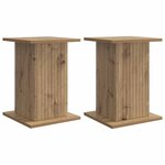 vidaXL Support de Plante 2 pièces Chêne artisanal 30 5 x 30 x 43 cm