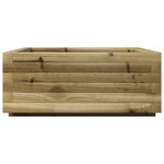 vidaXL Jardinière 60x60x26 5 cm bois de pin imprégné