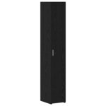 vidaXL Cabinet de rangement slim Chêne noir 30 x 42.5 x 225 cm