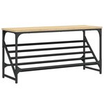vidaXL Étagère à chaussures chêne sonoma 90x30x45 cm bois d'ingénierie