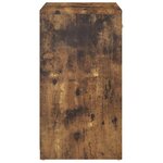 vidaXL Banc à chaussures Chêne fumé 94 5x31x57 cm Bois d'ingénierie