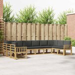 vidaXL Ensemble de canapés d'extérieur 10 Pièces Blanc et anthracite