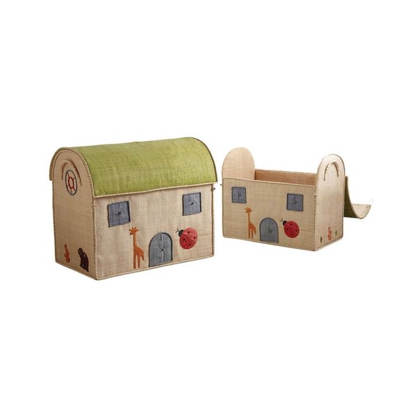 Coffres à jouets "maison" (lot de 2)