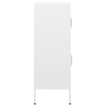 vidaXL Armoire de rangement Blanc 80x35x101 5 cm Acier