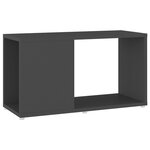 vidaXL Meuble TV Gris 60x24x32 cm Bois d'ingénierie