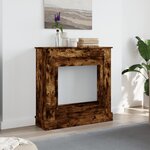VidaXL Cadre de cheminée chêne fumé 90x30x90 cm bois d'ingénierie