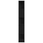 vidaXL Étagère Chêne noir 45 x 23.5 x 162.5 cm Bois d'ingénierie