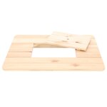 Esschert Design Dessus de table pour caisse de bière Naturel