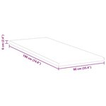 vidaXL Coussins de Matelas Blanc 90 x 190 cm