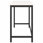vidaXL table Blanc 100 x 50 x 77 cm Bois d'ingénierie et acier
