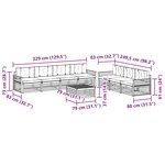 vidaXL Ensemble de canapés d'extérieur 8 pc Blanc et anthracite
