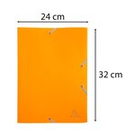 Chemise À Élastique 3 Rabats Polypropylène 4/10e Opaque Eco - A4 - Jaune - X 30 - Exacompta