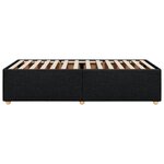 vidaXL Cadre de lit Noir 100x200 cm Tissu