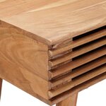 vidaXL Bureau Fait Main Marron Teck Bois d'Acacia Massif