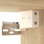 vidaXL Tables de chevet murales 2 Pièces chêne sonoma 35x35x20 cm