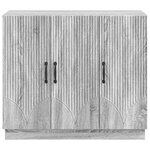 vidaXL Buffet Sonoma gris 89 x 34 5 x 77 cm Bois d'ingénierie