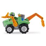 Pat patrouille - vehicule + figurine deluxe rocky dino rescue paw patrol - 6059525 - voiture a remonter jeu jouet enfant 3 ans