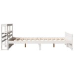 vidaXL Cadre de lit avec tête de lit sans matelas blanc 120x200 cm