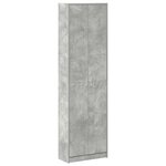 vidaXL Armoire Gris Béton 55x25x189 cm en Bois Ingénierie