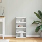 vidaXL Armoire latérale ODDA blanc 40x24x79 cm bois massif pin