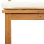 vidaXL Transat Bois d'acacia massif Huile Naturelle