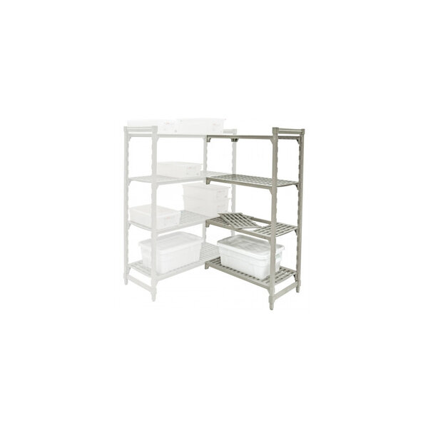 Rayonnage d'angle 4 niveaux profondeur 455 mm - l 910 à 3660 mm - stalgast - 3040 mm