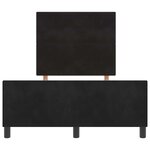 vidaXL Cadre de lit avec tête de lit Noir 120 x 190 cm Velours