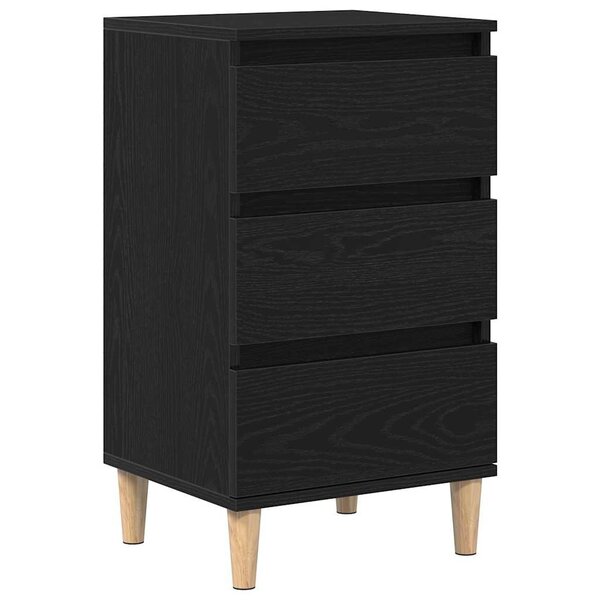 vidaXL Cabinet de chevet Chêne noir 40 x 35 x 70 cm Bois d'ingénierie