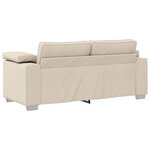 vidaXL Canapé avec coussin avec oreiller Beige 180 x 77 x 82 cm Lin