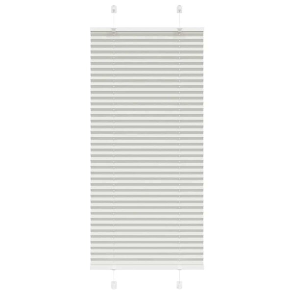 vidaXL Store plissé gris clair 65x100 cm largeur du tissu 64 4 cm